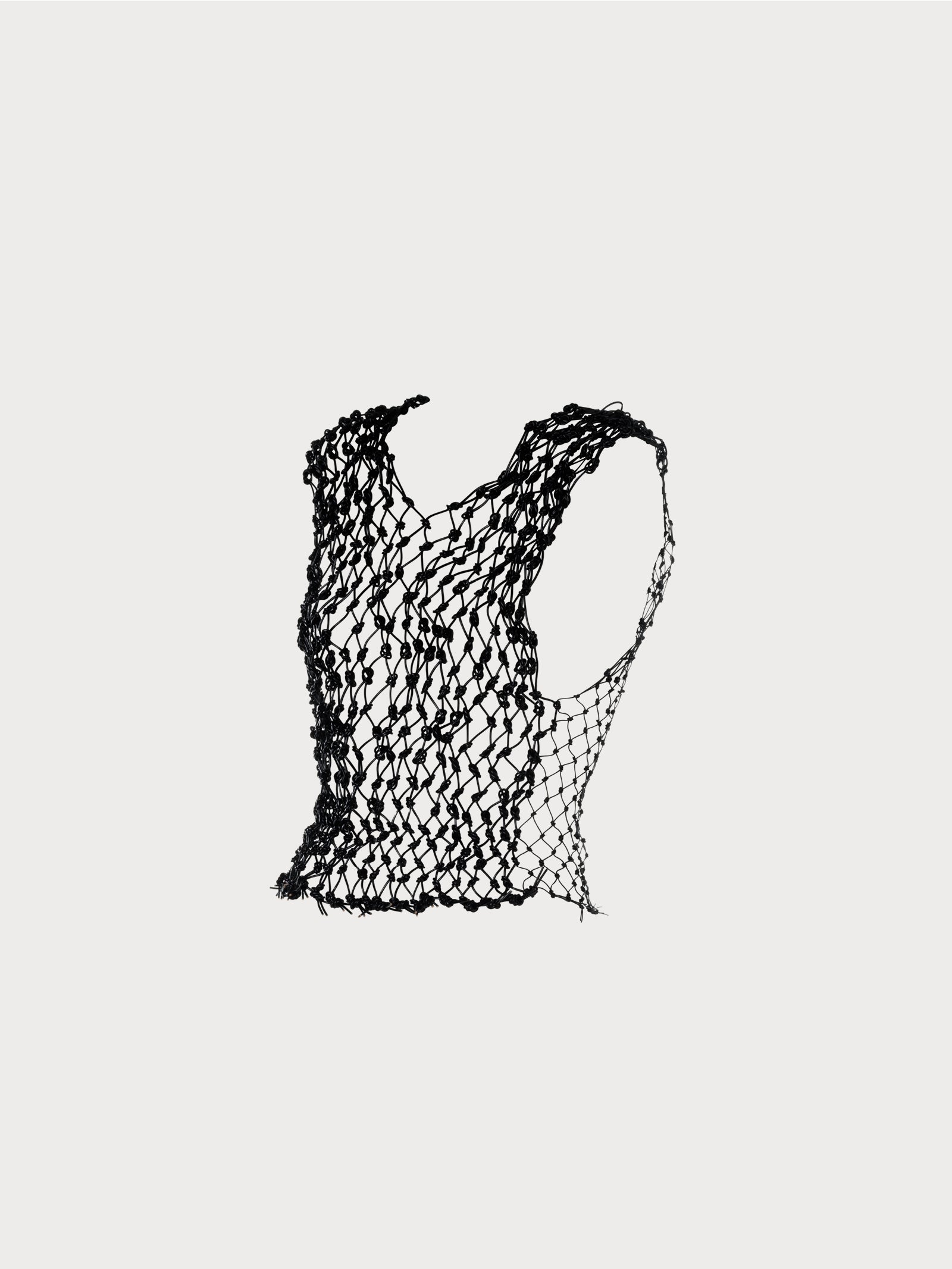 Leather Knot Vest Short-thumbmail-3