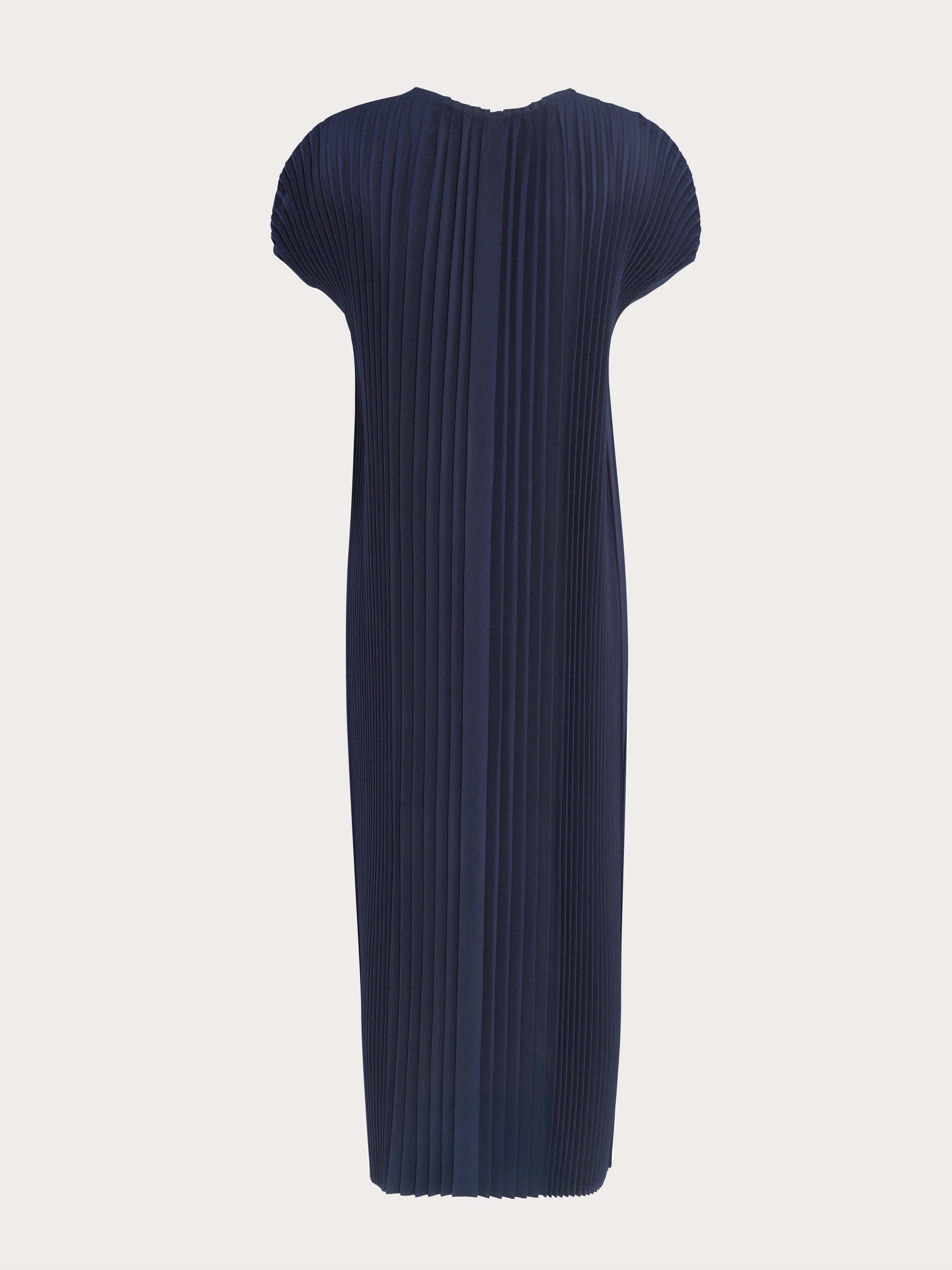 navy blue yvy plisse dress