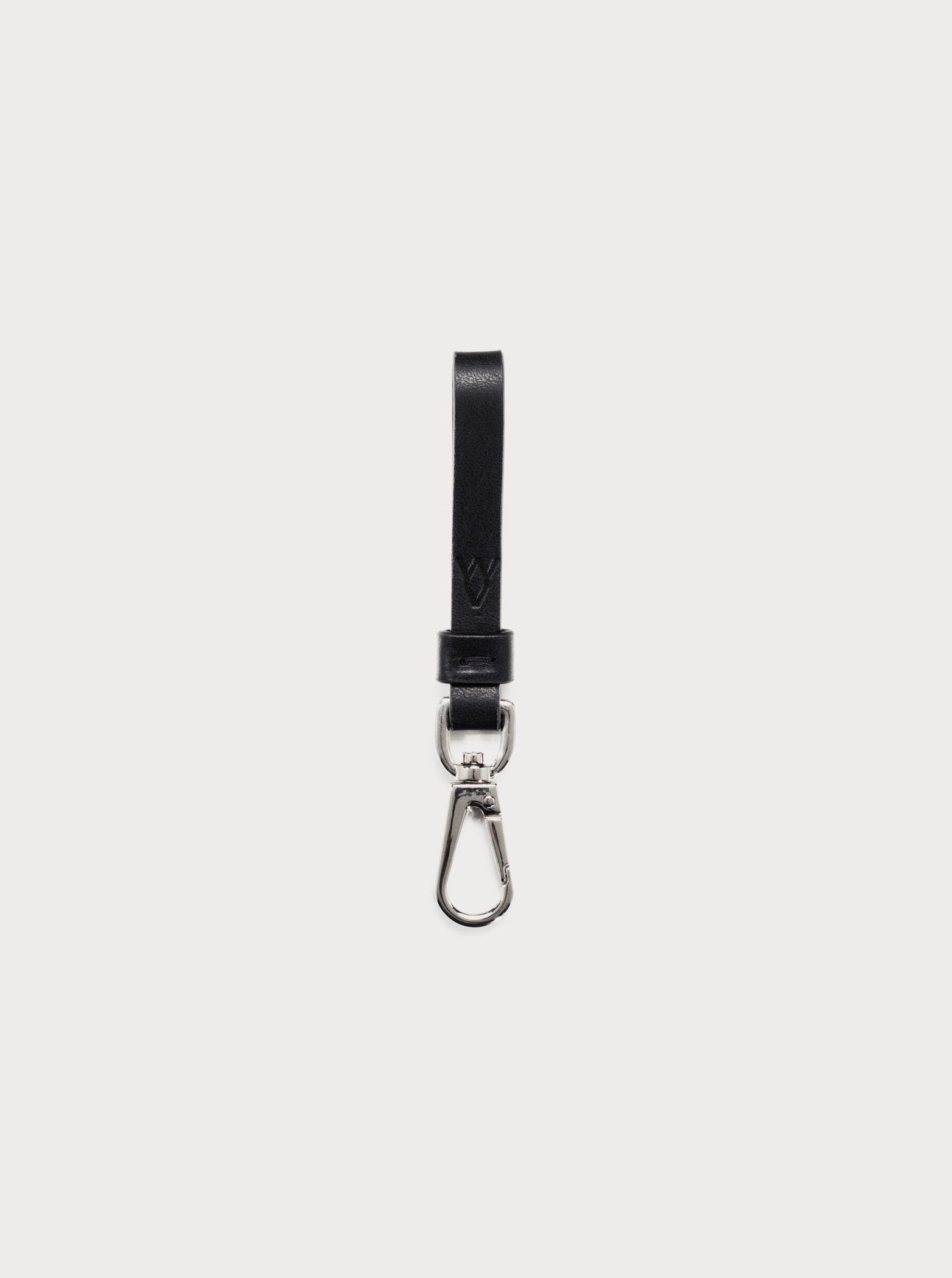 yvy leather black mini hook with silver hardware